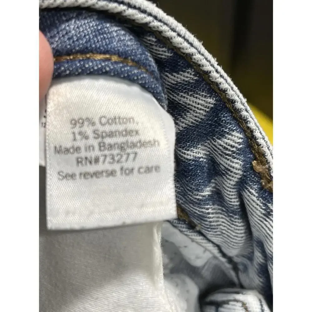 SO High Rise Mom Jeans Women's Light Acid Wash High Rise Button Fly Sz 7/28